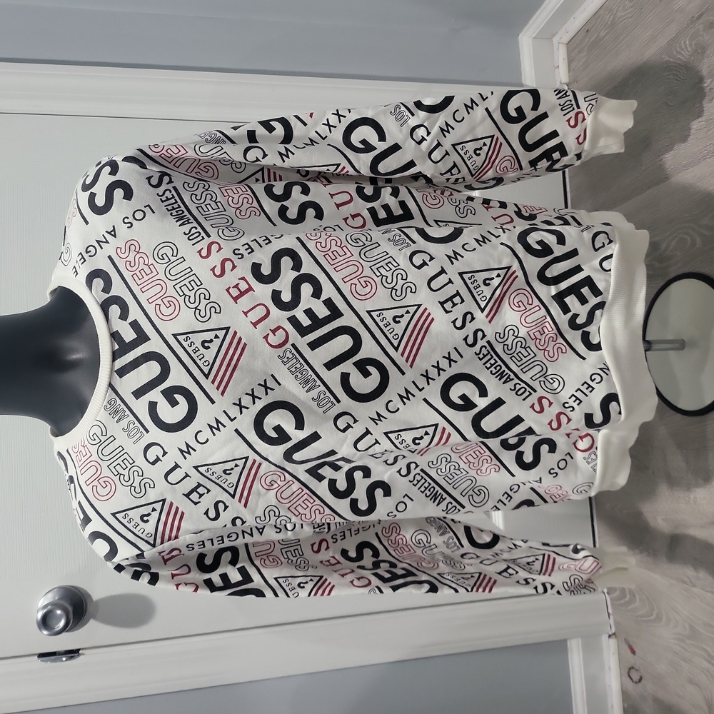 Guess Printed White Sweater